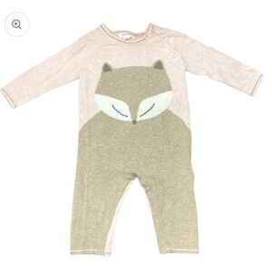 Angel Dear Pink Fox One Piece Romper 100% Cotton